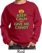 Kids Halloween Sweatshirt Keep Calm and Give Me Candy Sweat Shirt