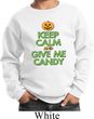 Kids Halloween Sweatshirt Keep Calm and Give Me Candy Sweat Shirt