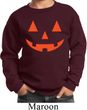 Kids Halloween Sweatshirt Orange Jack O Lantern Sweat Shirt