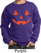 Kids Halloween Sweatshirt Orange Jack O Lantern Sweat Shirt
