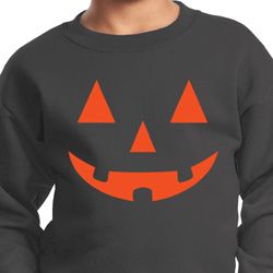 Kids Halloween Sweatshirt Orange Jack O Lantern Sweat Shirt