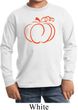 Kids Halloween Tee Pumpkin Sketch Youth Long Sleeve