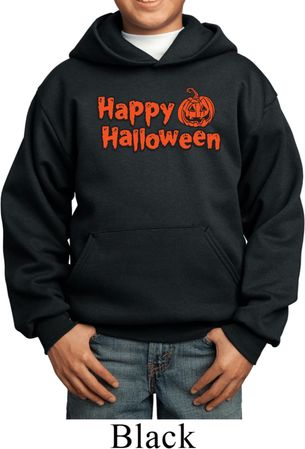 Kids Happy Halloween with Pumpkin Youth Hoodie