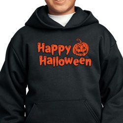 Kids Happy Halloween with Pumpkin Youth Hoodie