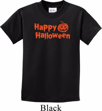 Kids Happy Halloween with Pumpkin Youth T-shirt