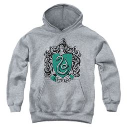 Clearance - Kids Harry Potter SYTHERIN CREST Hoodie Sweatshirt - Heather Gray