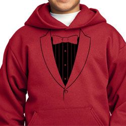 Kids Hoodie Basic Black Tuxedo Hoody