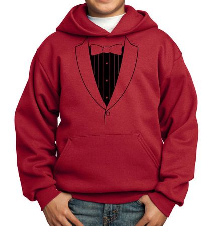 Kids Hoodie Basic Black Tuxedo Hoody