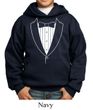Kids Hoodie Basic White Tuxedo Hoody