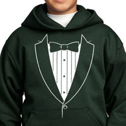 Kids Hoodie Basic White Tuxedo Hoody