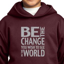 Kids Hoodie Be The Change Hoody