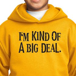 Kids Hoodie Kind of a Big Deal Black Print Hoody