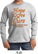 Kids Leukemia Cancer Hope Love Cure Youth Long Sleeve