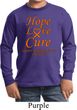 Kids Leukemia Cancer Hope Love Cure Youth Long Sleeve