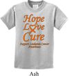 Kids Leukemia Cancer Hope Love Cure Youth T-shirt
