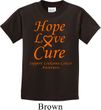 Kids Leukemia Cancer Hope Love Cure Youth T-shirt