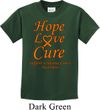 Kids Leukemia Cancer Hope Love Cure Youth T-shirt