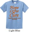 Kids Leukemia Cancer Hope Love Cure Youth T-shirt