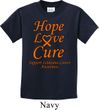 Kids Leukemia Cancer Hope Love Cure Youth T-shirt