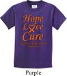 Kids Leukemia Cancer Hope Love Cure Youth T-shirt