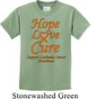 Kids Leukemia Cancer Hope Love Cure Youth T-shirt