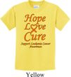 Kids Leukemia Cancer Hope Love Cure Youth T-shirt