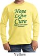 Kids Liver Cancer Hope Love Cure Youth Long Sleeve