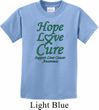 Kids Liver Cancer Hope Love Cure Youth T-shirt