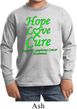 Kids Lymphoma Cancer Hope Love Cure Youth Long Sleeve