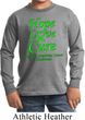 Kids Lymphoma Cancer Hope Love Cure Youth Long Sleeve