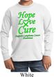 Kids Lymphoma Cancer Hope Love Cure Youth Long Sleeve