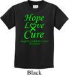 Kids Lymphoma Cancer Hope Love Cure Youth T-shirt