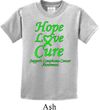 Kids Lymphoma Cancer Hope Love Cure Youth T-shirt