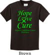 Kids Lymphoma Cancer Hope Love Cure Youth T-shirt