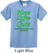 Kids Lymphoma Cancer Hope Love Cure Youth T-shirt