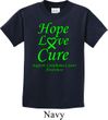 Kids Lymphoma Cancer Hope Love Cure Youth T-shirt