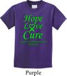 Kids Lymphoma Cancer Hope Love Cure Youth T-shirt
