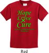 Kids Lymphoma Cancer Hope Love Cure Youth T-shirt