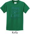 Kids Ovarian Cancer Hope Love Cure Youth T-shirt