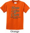 Kids Ovarian Cancer Hope Love Cure Youth T-shirt