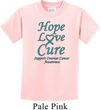 Kids Ovarian Cancer Hope Love Cure Youth T-shirt