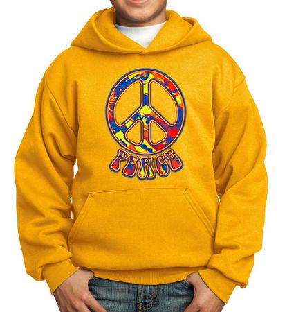 Kids Peace Hoodie Funky Peace Hoody
