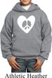 Kids Peace Hoodie Hippie Heart Peace Youth Hoody