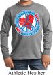 Kids Peace Shirt All You Need is Love Long Sleeve Tee T-Shirt