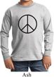 Kids Peace Shirt Basic Peace Black Long Sleeve Tee T-Shirt