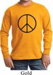 Kids Peace Shirt Basic Peace Black Long Sleeve Tee T-Shirt