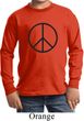 Kids Peace Shirt Basic Peace Black Long Sleeve Tee T-Shirt