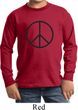 Kids Peace Shirt Basic Peace Black Long Sleeve Tee T-Shirt