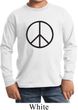 Kids Peace Shirt Basic Peace Black Long Sleeve Tee T-Shirt