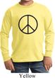 Kids Peace Shirt Basic Peace Black Long Sleeve Tee T-Shirt